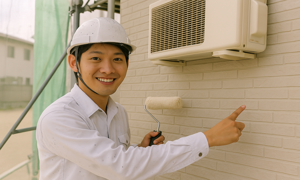 外壁塗装中にエアコンを使ってもいいのか?