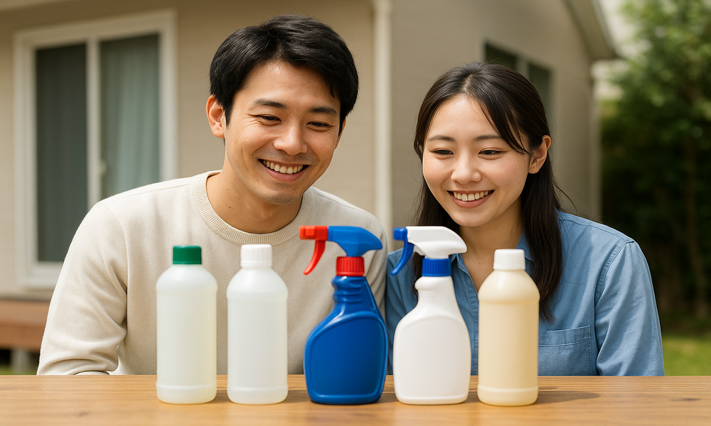 外壁の苔(コケ)掃除に適した洗浄剤の選び方